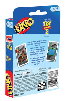 Disney Parks UNO Pixar Toy Story 5 Card Game Family Night New With Tag