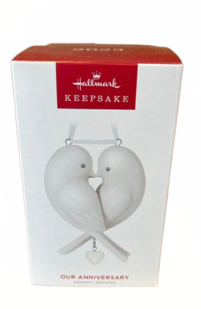 Hallmark 2023 Keepsake Our Anniversary Christmas Porcelain Ornament New with Box