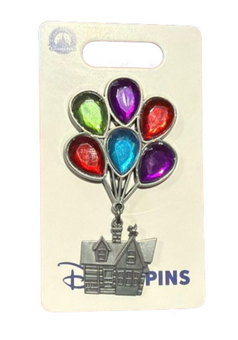 Disney Parks Pixar Up Gem Balloon House Dangle Pin New With Card