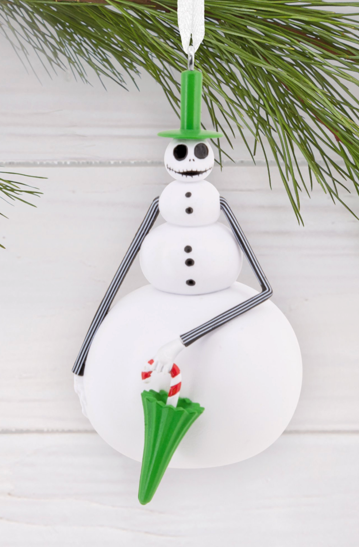 Disney Hallmark Nightmare Before Christmas Snowman Skellington Tree Ornament