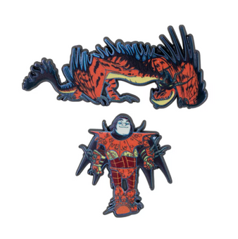 Universal Studios How To Train Your Dragon Snotlout & Hookfang Pin Set New Card