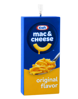 Hallmark Kraft Mac and Cheese Box Christmas Ornament New With Box