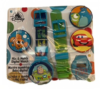 Disney Parks Pixar Pals Slider Charms Digital Watch Kids New with Tag