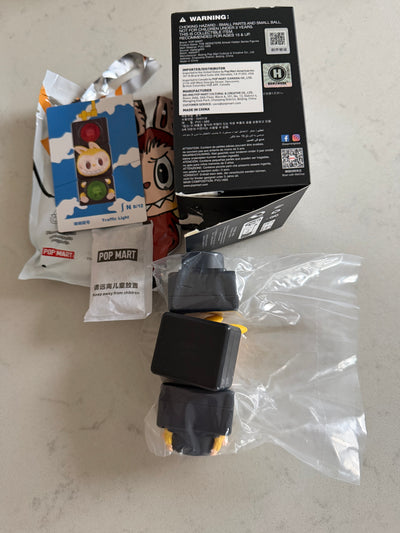 Pop Mart Labubu The Monsters Almost Hidden Traffic Light Figure USA SELLER New