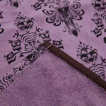 Disney Parks Kitchen Towel Haunted Mansion Wallpaper Purple New With Tag