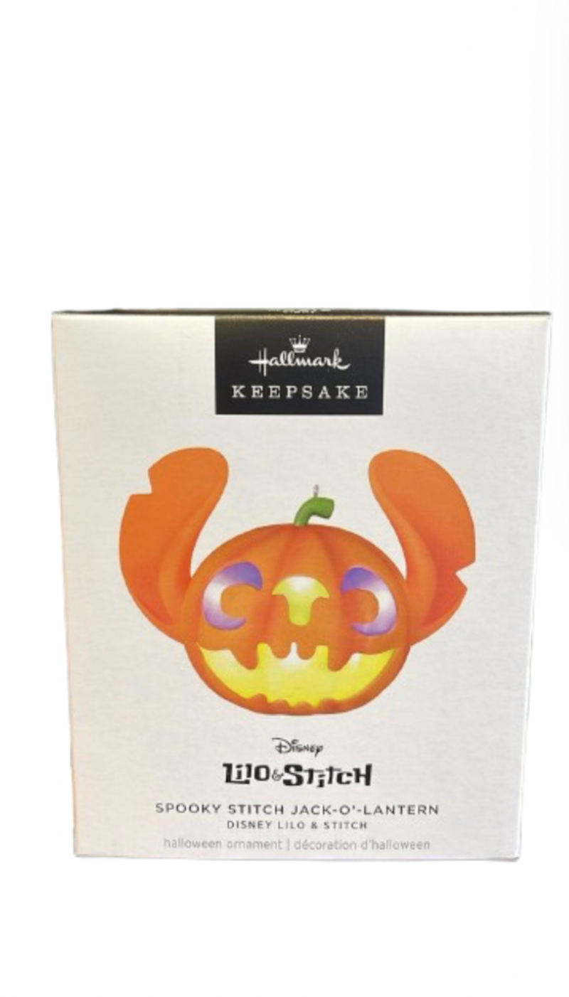 Hallmark Keepsake 2025 Spooky Stitch Jack-o'-Lantern Christmas Ornament New