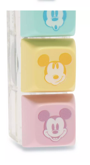 Disney Parks Mickey Mouse Keyboard Fidget Keychain Bag Charm New with Tag