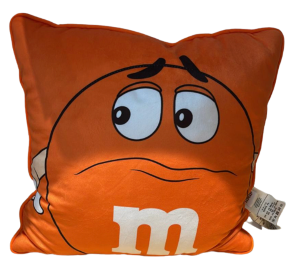 M&M's World Orange Character Pillow Plush New Tag