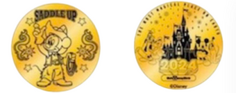 Disney Ft. Wilderness Campground Cowboy Mickey Collectible Coin Medallion New