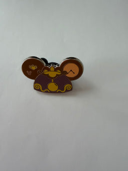 Disney Parks 2024 Mickey Hidden Ear Hats Beauty and the Beast Cogsworth Pin New