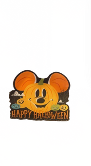 Disney Parks Happy Halloween Mickey Jack O Lantern Pumpkin Magnet New
