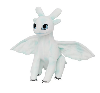 Universal Studios How To Train Your Dragon Light Fury Sitting Plush New with Tag