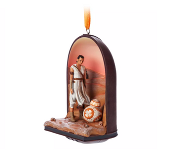 Disney Parks Star Wars Rey and BB-8 Sketchbook Christmas Ornament New With Tag