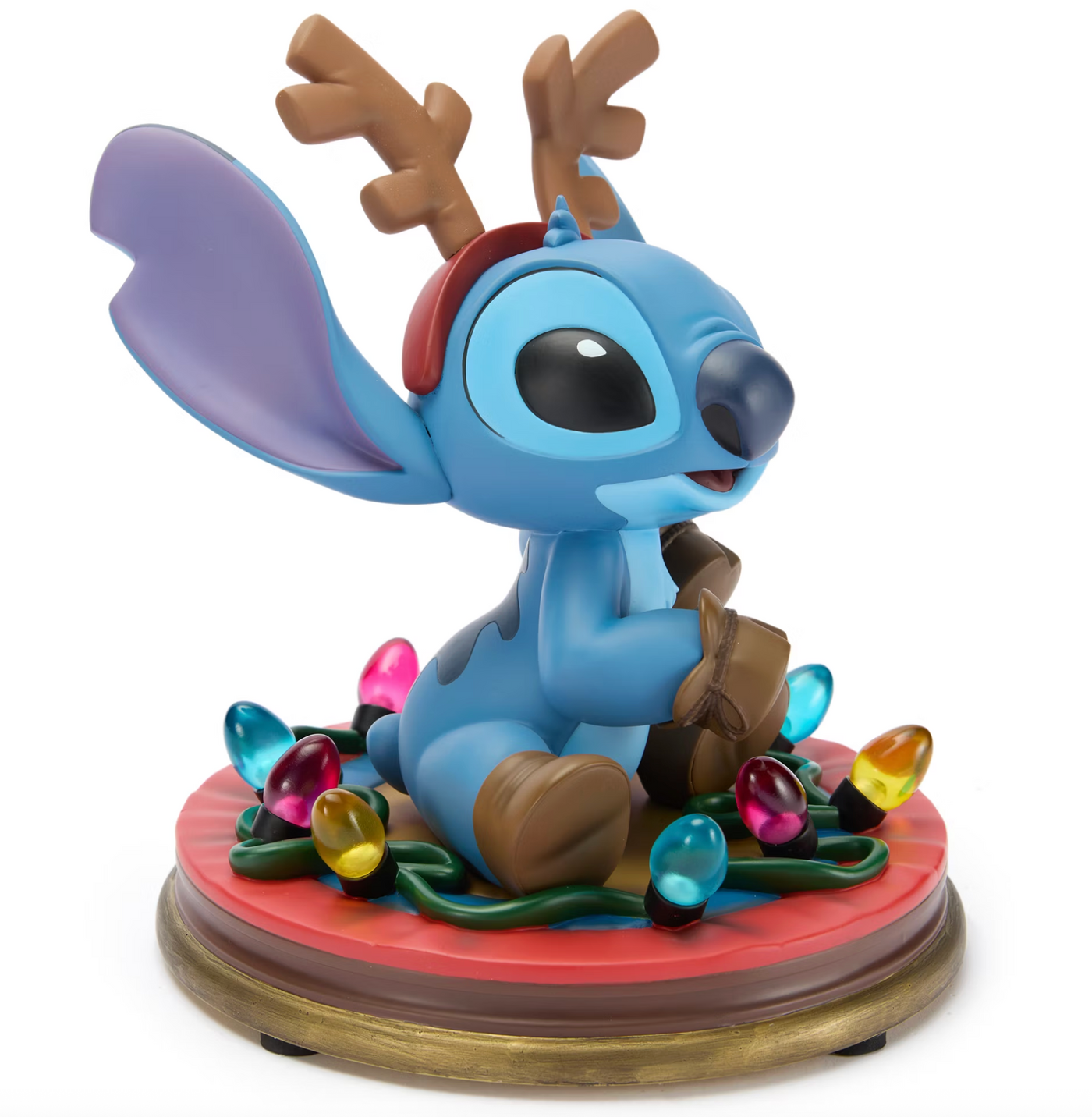 Disney Parks Stitch Light Up Festive Figure Lilo & Stitch New In Box