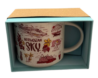 Starbucks Been There Norwegian Cruise Line Sky Ship Coffee Mug New with Box
