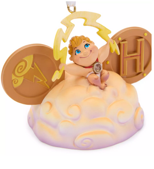 Disney Parks Baby Hercules Ear Hat Christmas Ornament New with Tag