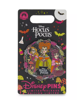 Disney Parks Sanderson Sisters Pin – Hocus Pocus – Limited Release New with Card