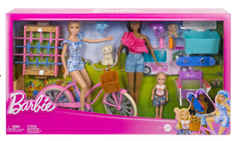 Barbie 12.7" Backyard Fun Playset Build-up Doll Toy New with Box