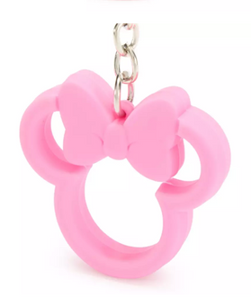 Disney Parks Minnie Mouse Icon Silicone Keychain Bag Charm New
