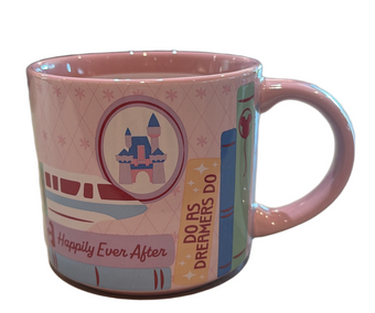 Disney Parks Main Street Monorail Magic Bookshelf Coffee Mug New with Tag