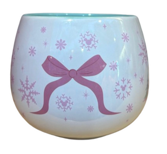 Disney Parks Holiday Castle and Ribbons - Pink Coffee Mug New With Tag