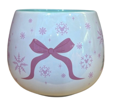 Disney Parks Holiday Castle and Ribbons - Pink Coffee Mug New With Tag