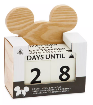 Disney Parks Mickey Mouse Icon Countdown Calendar New With Tag