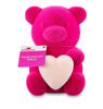 Valentine's Day 8 in Flocked Pink Bear Decor Figure by Way To Celebrate New Tag