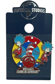 Universal Studios Islands of Adventure Dr. Seuss Thing 1 and 2 Pin New With Tag