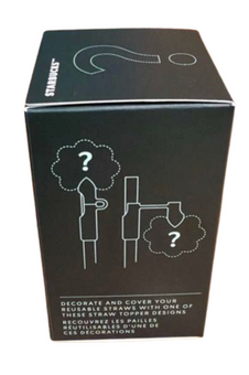 Disney Parks Starbucks Surprise Silicone Straw Topper Mystery Box New with Tag