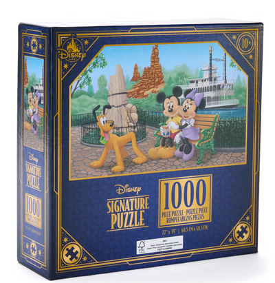 Disney Signature Puzzle Mickey Minnie Pluto in Disneyland 1000 Piece Puzzle