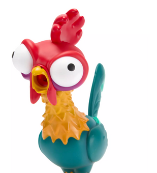 Disney Parks Heihei Squawking Vinyl Figure Squeeze and Scream Hei Hei Toy Moana
