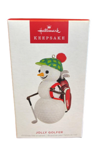 Hallmark 2023 Keepsake Jolly Golfer Christmas Ornament New with Box