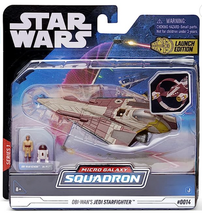 Disney Star Wars Micro Galaxy Squadron Starfighter Class OBI-WAN Kenobi Jedi New