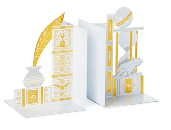 Hallmark Harry Potter Laser-Cut Magical Objects Metal Bookends New With Tag