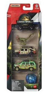 Jurassic World Matchbox Dinosaur Vehicle Die-Cast Cars Figure Toy New With Tag