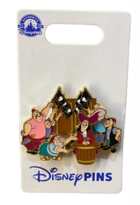 Disney Parks Peter Pan Hook's Pirates Trading Pin New with Card