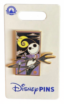 Disney Parks Jack Skellington Nightmare Before Christmas Pin New with Card