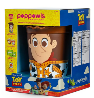 Disney Pixar Toy Story 5 Poppowls Woody At-Home Movie Theater Popcorn Kit New