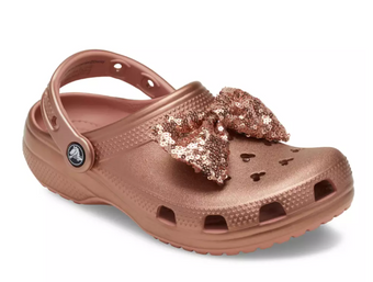 Disney Parks Minnie Mouse Clogs Adults by Crocs Rose Gold M4/W6 New With Tag