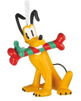 Hallmark Disney Pluto With Dog Bone Christmas Ornament New With Box