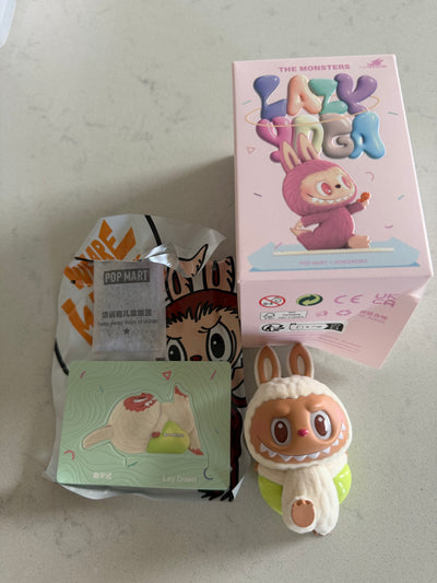 Pop Mart Labubu The Monsters Lazy Yoga Lay Down Figure USA SELLER New with Box