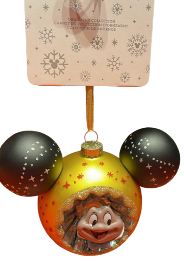 Disney Parks Walt Disney Mr Toad Icon Mickey Ears Glass Christmas Orna ...