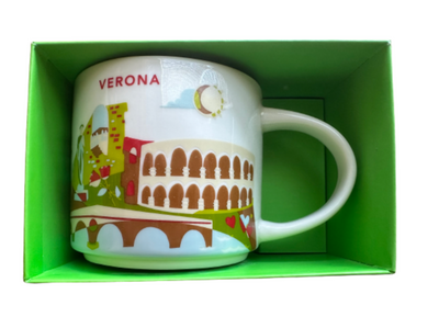 Starbucks You Are Here Verona Italy Ceramic Coffee Mug New with Box