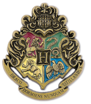 Universal Studios Harry Potter Hogwarts Crest Bronze Pin New With Tag