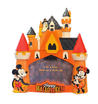 Disney Parks Halloween Mickey and Minnie Mouse Castle Photo Frame New With Tag