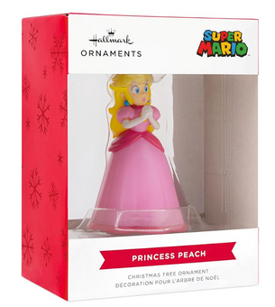 Hallmark Nintendo Super Mario Princess Peach Christmas Ornament New With Box