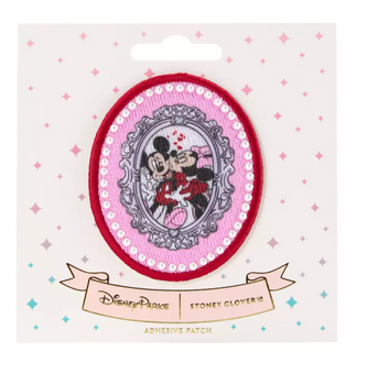 Disney Parks Mickey Minnie Mouse Valentine Portrait Patch Stoney Clover Lane New