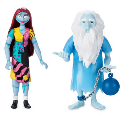 Disney Parks Sally & Gus Action Figure Set Haunted Mansion Holiday Toy New w Tag