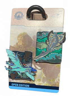 Disney Parks Pandora World Of Avatar 2 Pin OE Banshee & Ilu Set New with Card